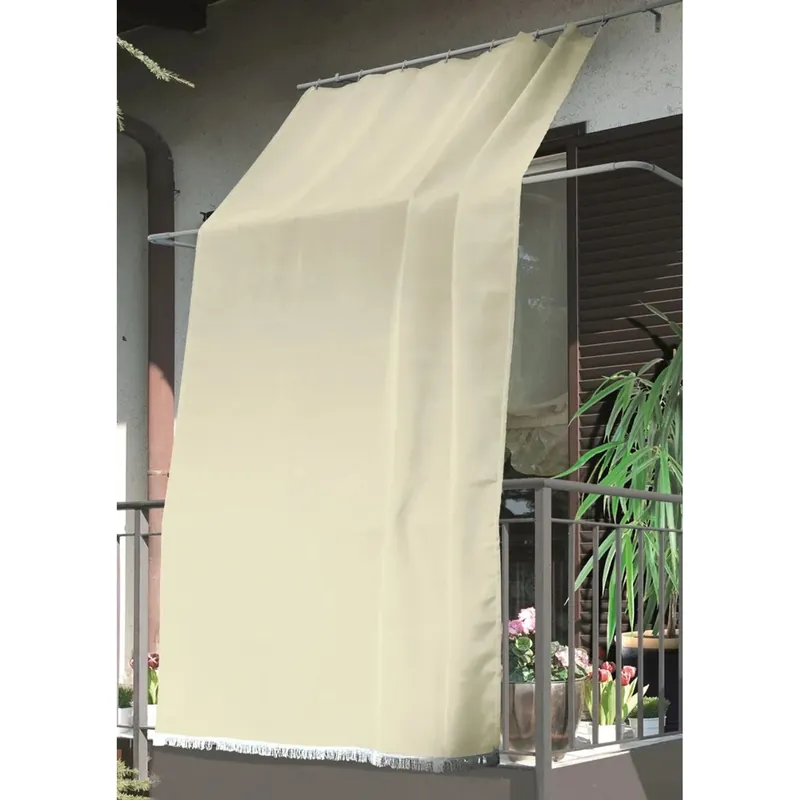 Actieprijs Tenda da sole a caduta verticale con anelli 145x300 cm ecrù