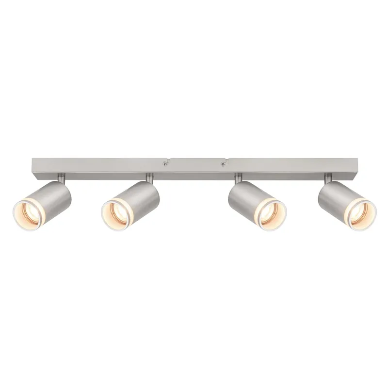 Aanbieding Faretto spot quattro luci Rub orientabili 50x6x16 cm cromo