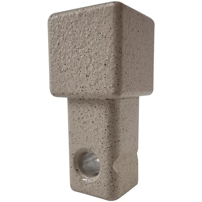 Angolo profilo di chiusura quadrato alluminio polv. Beige 1x2,7x1 cm 2 pz Koop Online