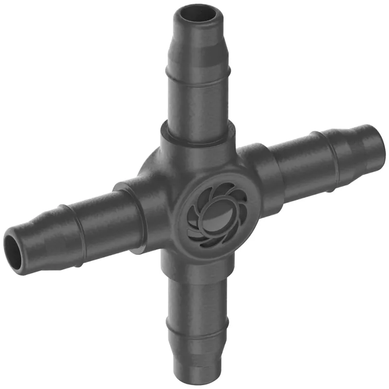 Actieprijs Raccordo a 4 vie per diramazione esatta Gardena 4,6 mm (3/16") 10 pz