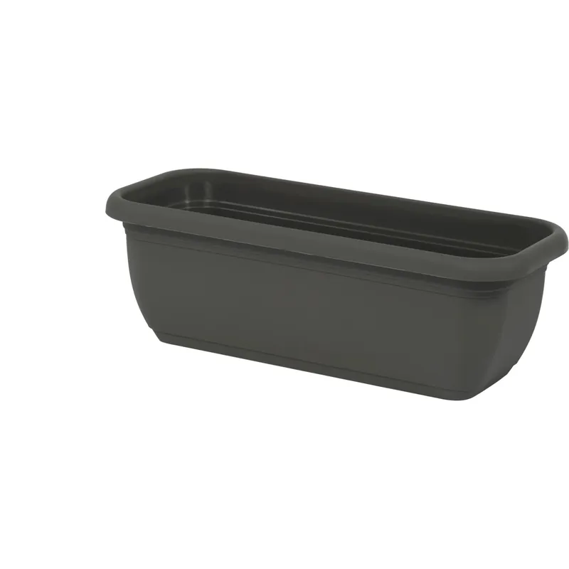 Actieprijs Cassetta Unica in plastica 50x20x16,4 cm Grigio Fumo Light