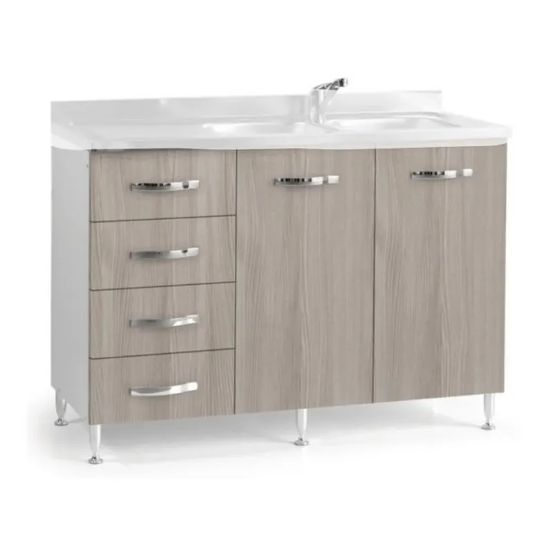 Base sottolavello cucina con cassettiera L 120 olmo sinistro Veilige Betaling