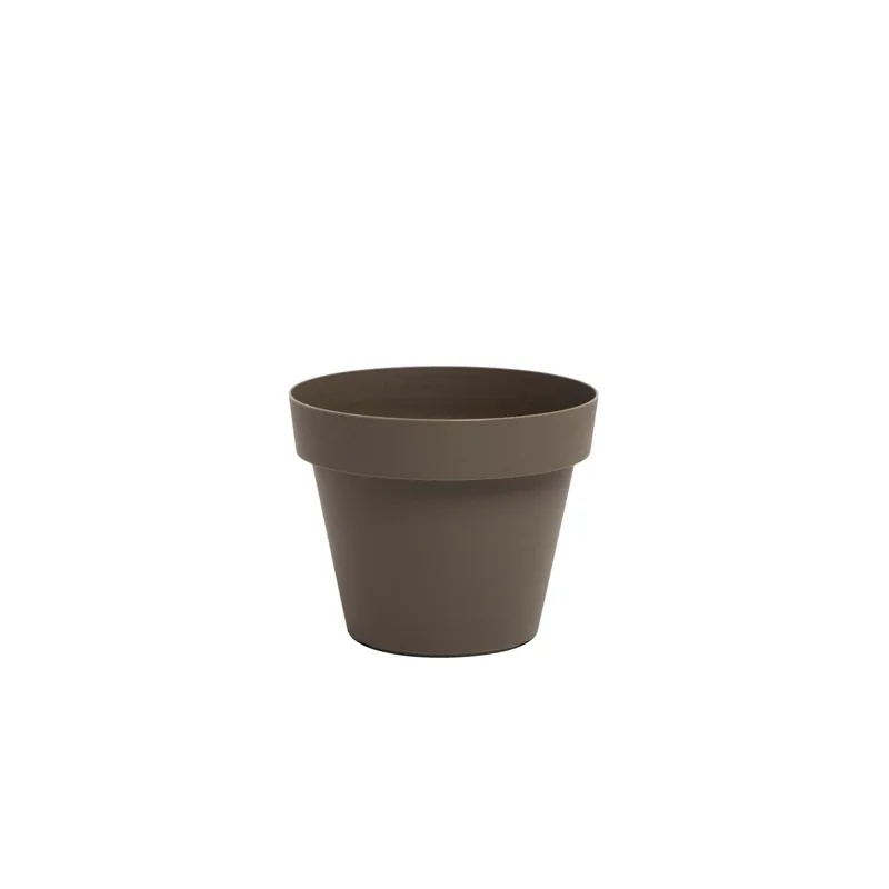 Weekendaanbieding Vaso plastica riciclata Ø 14 cm beige scuro