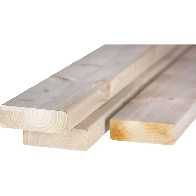 Asse in legno naturale 4x12x390 cm Gecertificeerd