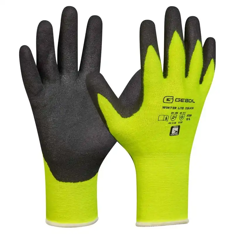 Voordeelprijs Guanto di montaggio senza cuciture Gebol verde neon tg. 8