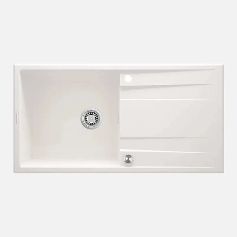 Betrouwbaar Lavello 1 vasca con gocciolatoio Idrostile Güines 520x203 mm alabastro