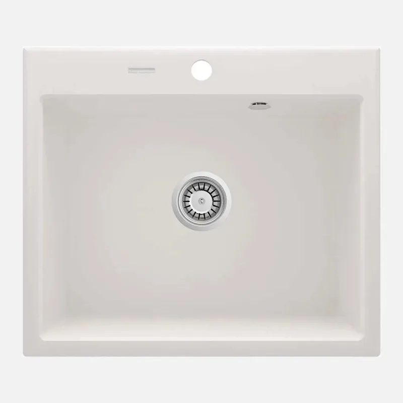 Weekendaanbieding Lavello 1 vasca Idrostile Florida sifone 520x210 mm alabastro