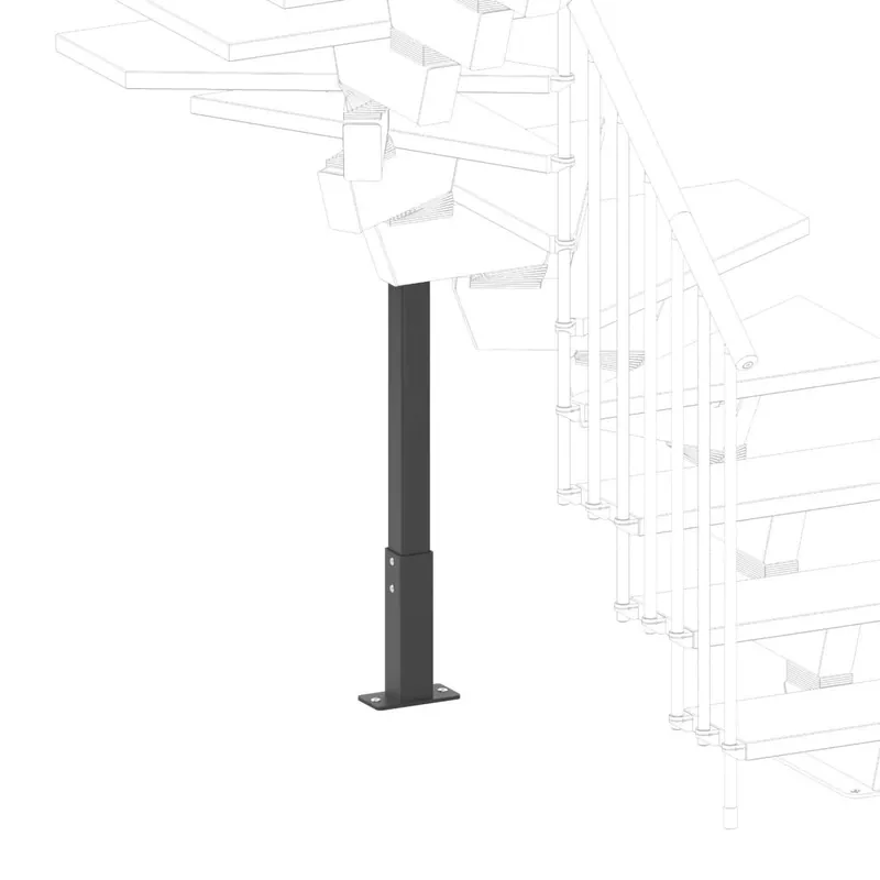 Supporto a terra scala Orion H 100-200 cm grigio Op = Op