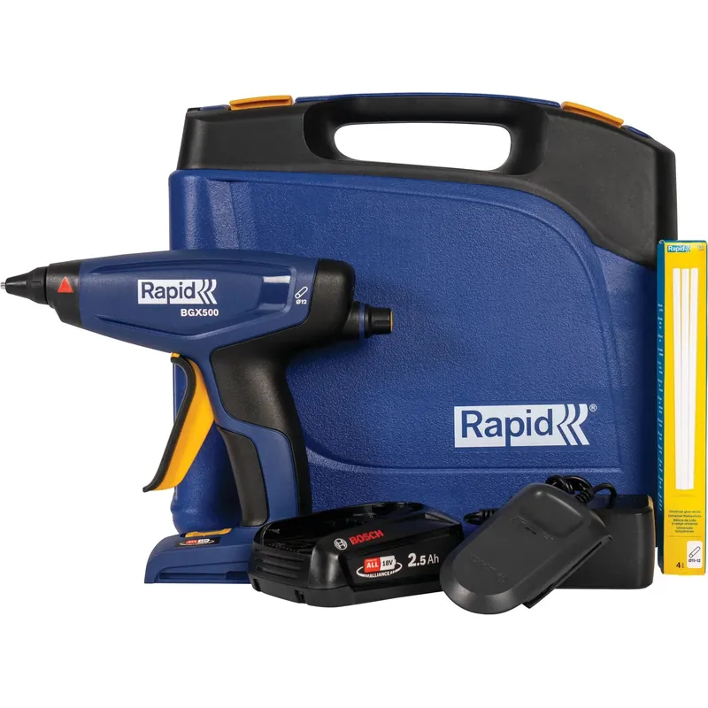 Aanbieding Pistola incollatrice a caldo a batteria Rapid BGX500 18 V con batteria
