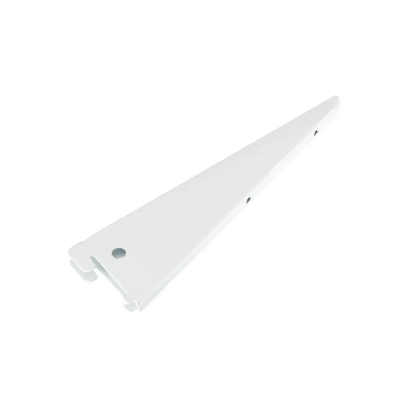 Supporto doppio a U in acciaio 22 cm 50 kg bianco Uitverkoop