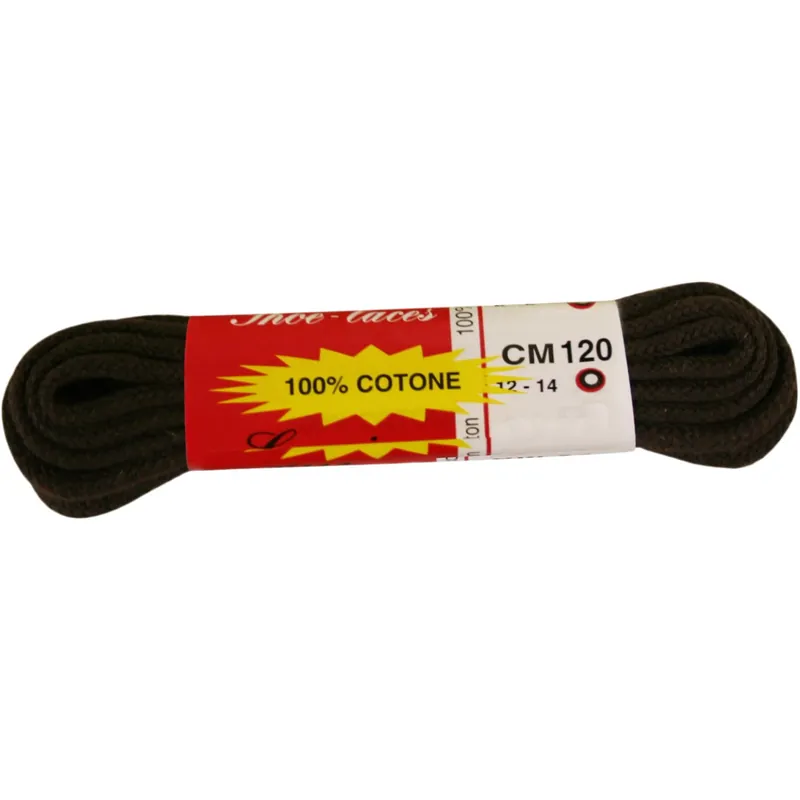 2 lacci treccia tondi cm 120 marrone scuro Voordeelprijs
