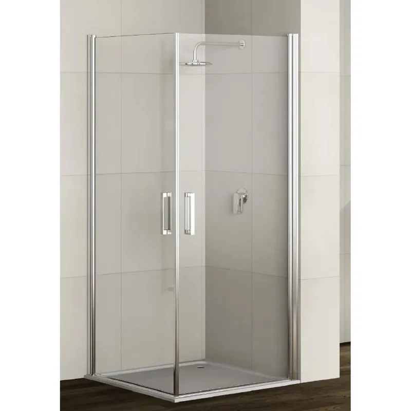 Aanbieding Lato dx per box angolare doccia Real 79,5/81 cm argento decoro 4