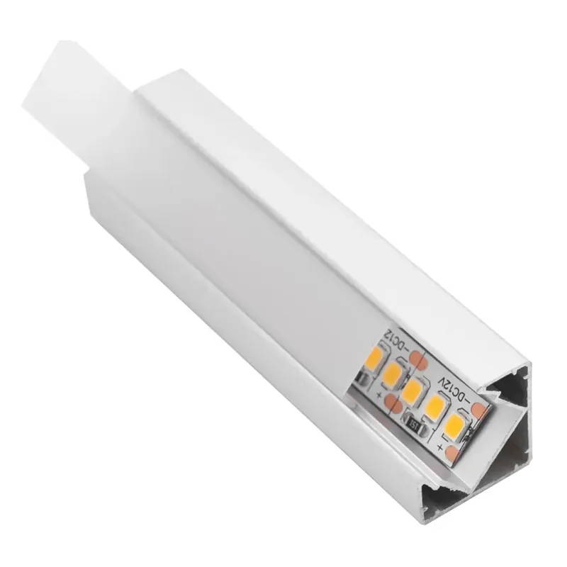 Profilo alluminio LED angolare cover opale 2 m Koopje