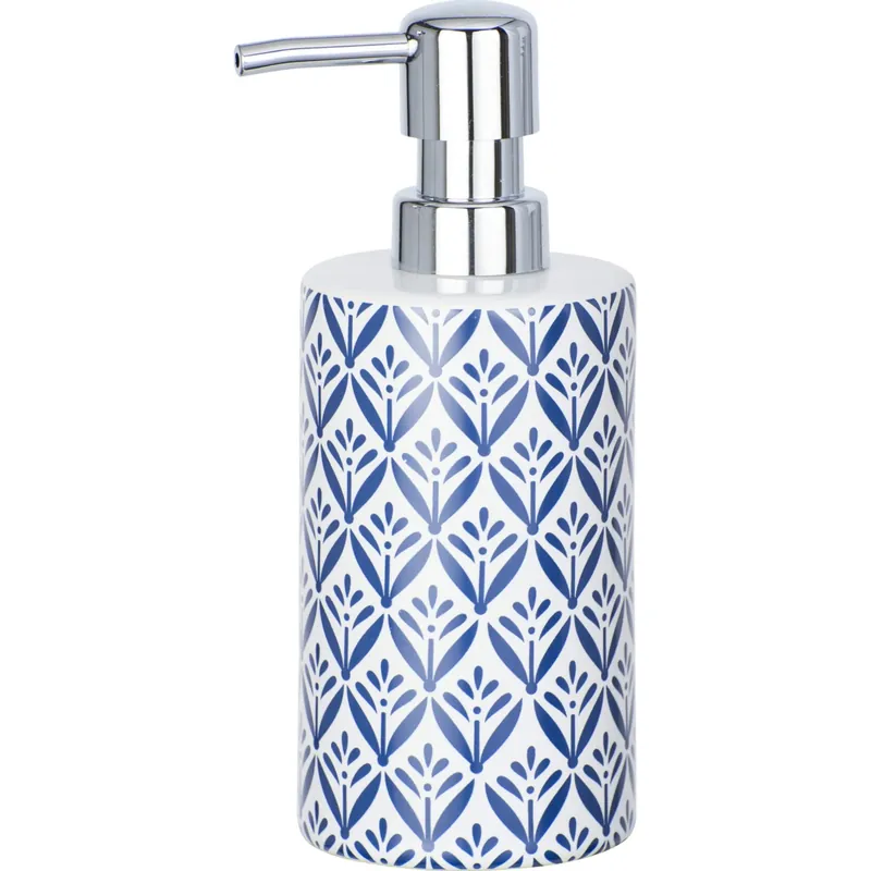 Dispenser sapone Wenko Lorca in ceramica blu Fabrieksprijs