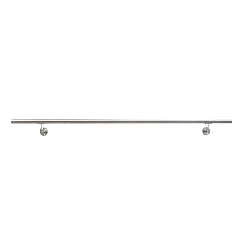 Corrimano 2 m acciaio inox satinato con kit di montaggio Tijdelijk Beschikbaar