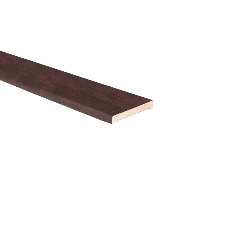 Coprifilo liscio impiallacciato noce scuro altezza 7 cm Fabrieksprijs