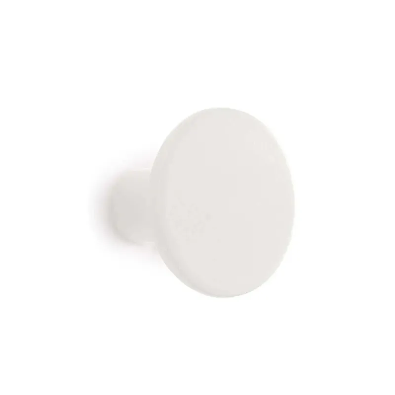 Gancio in poliresina rotondo colore bianco diametro 8 cm Goedkoop