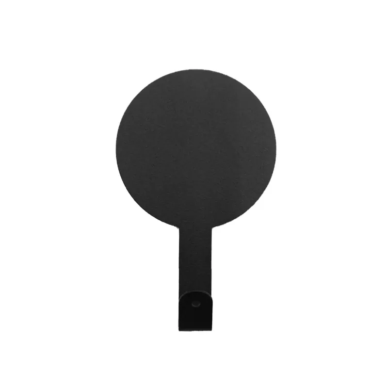 Betrouwbaar Gancio adesivo in ferro cerchio nero 6 x 9,5 cm