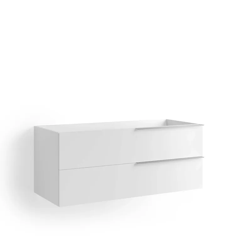 Mobile bagno base sospesa lavabo Caren 2 cassetti 50x70x50,8 cm bianco Betrouwbaar