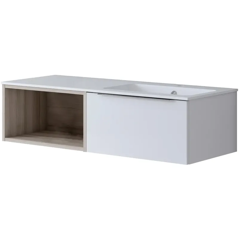 Op = Op Mobile bagno modulo a giorno Bali l59,9xh30xp45,3 cm noce lingera