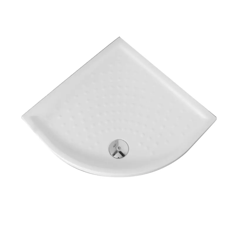 Hete Deal Piatto doccia semicircolare in ceramica H 6 cm 80x80 cm