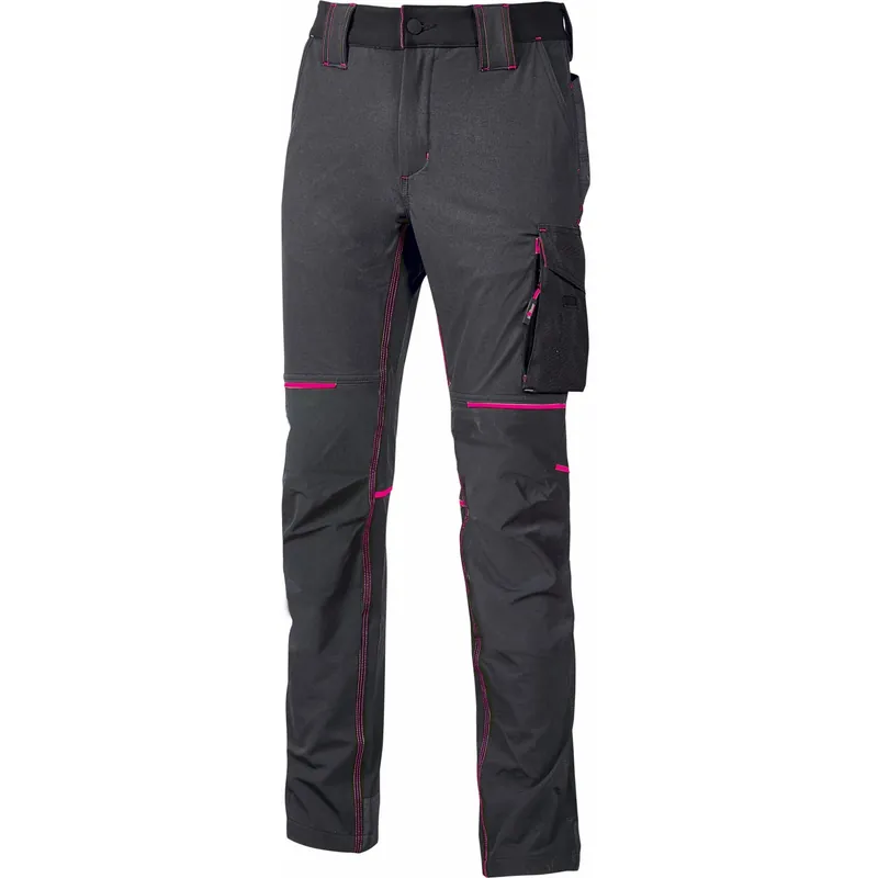 Pantalone da lavoro World Lady grigio fucsia tg. S Bestseller