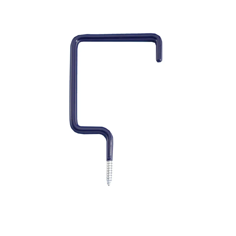Snelle Levering Gancio a vite quadrato tubo Ø 9 mm rivestito blu