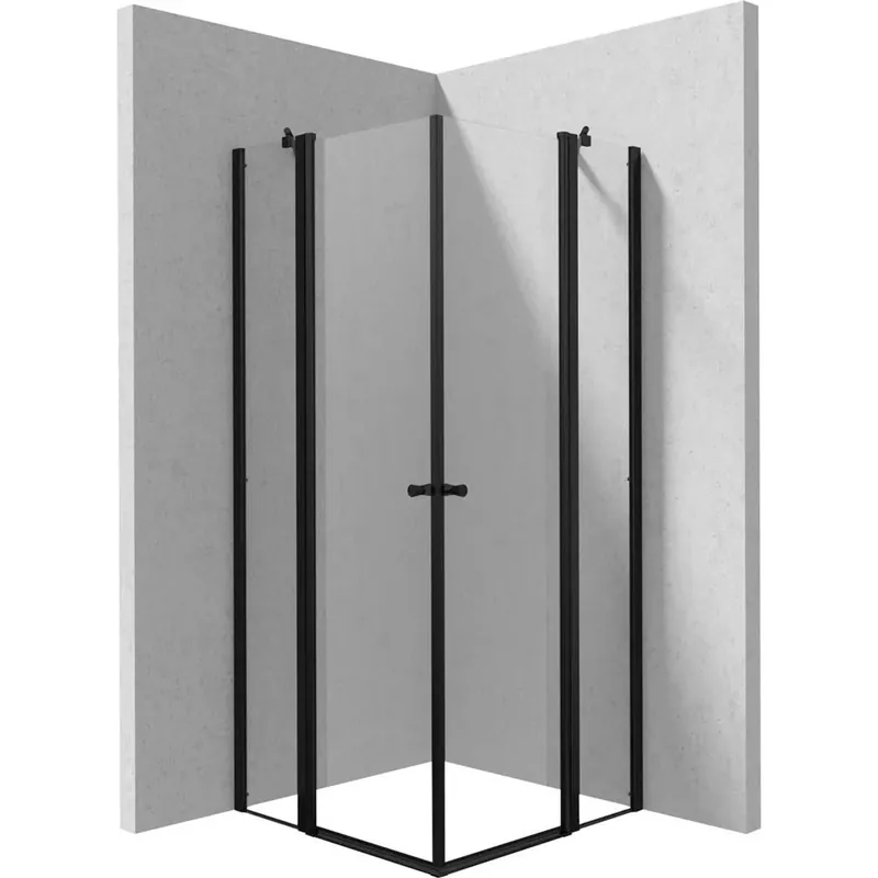 Populair Cabina doccia quadrata Coliseo Idrostile Coliseo 800x2000 mm nero