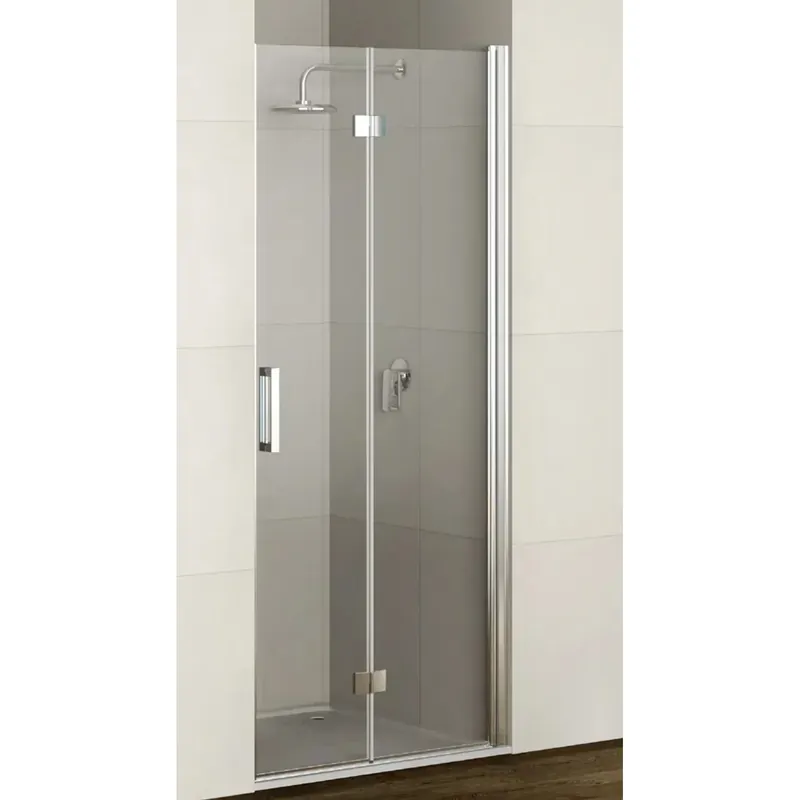 Seizoensaanbieding Porta pieghevole dx doccia Real 97,5/99 cm bianco serigrafata 3