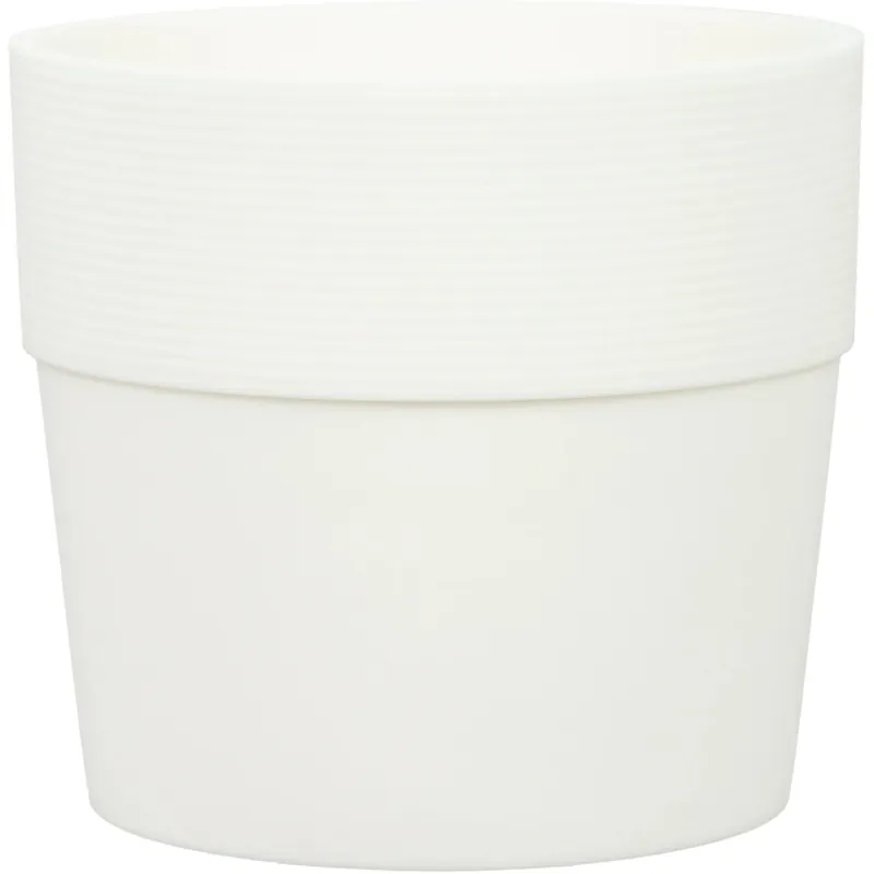 Coprivaso in plastica Groove Ø 20,5 cm bianco Fabrieksprijs