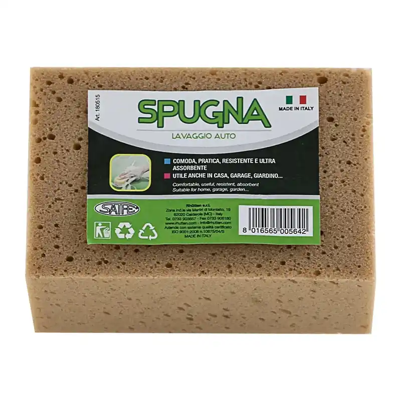 Spugna alta densità rettangolare per lavaggio auto 15x10x7 cm Dagaanbieding