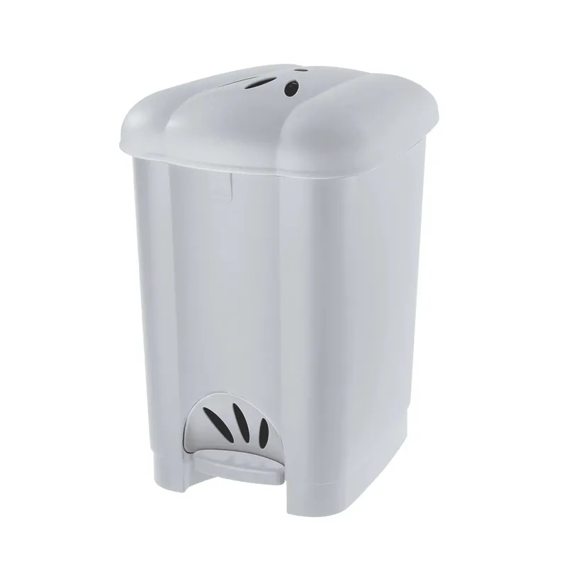Pattumeria a pedale Tontarelli Carolina 30 l grigio chiaro Merkproduct