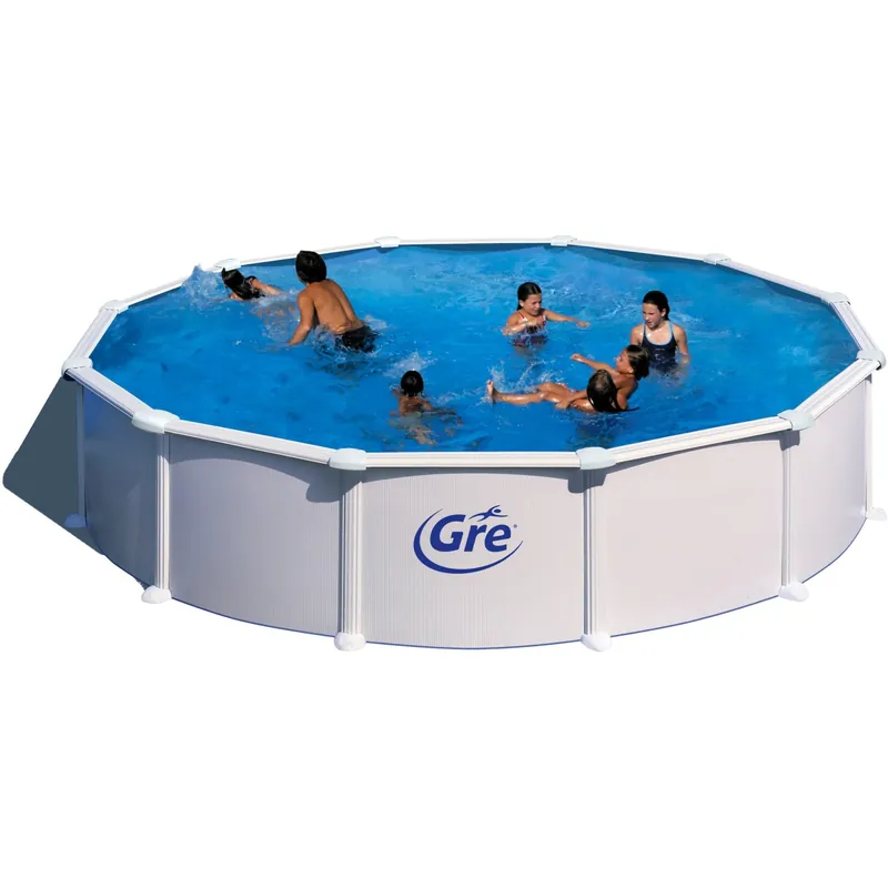 Piscina in acciaio fuori terra Atlantis Ø 550x132 cm rotonda bianco Flitsaanbieding