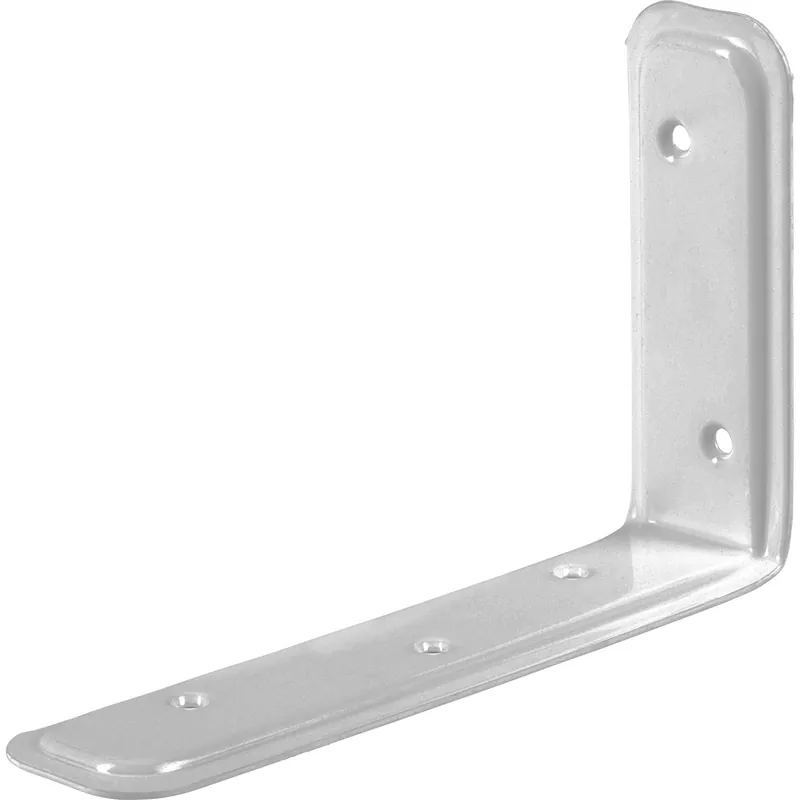 Premium Staffa angolare di supporto verniciato a polvere 100x160x40 mm bianco