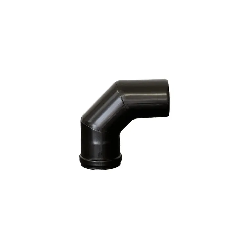 Curva a 90° per stufa a pellet Ø 80 mm x SP 1,2 mm con guarnizione Finale Uitverkoop