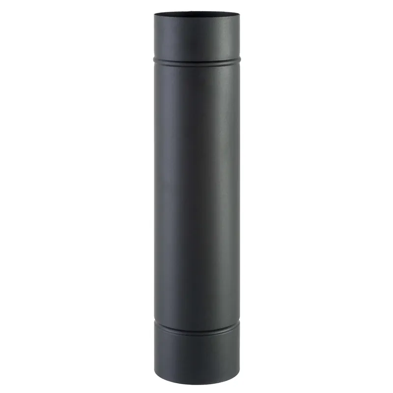 Express Levering Tubo smaltato lineare porcellanato nero opaco L 50 cm Ø 12 cm