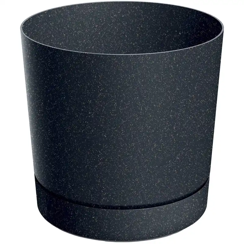Bestel Nu Vaso Eco Wood in plastica 24x23 cm Antracite
