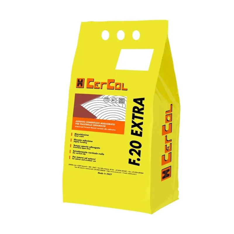 Adesivo migliorato F.20 per piastrelle ceramiche 5 kg bianco Snelle Levering