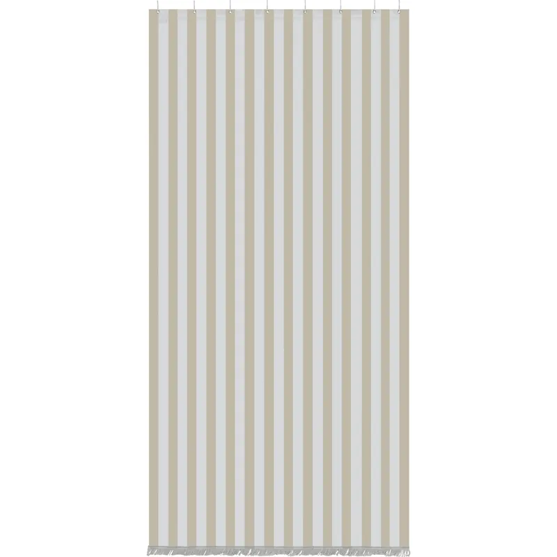 Tenda da sole a caduta verticale con anelli 145x300 cm ecrù rigato Goedkoop