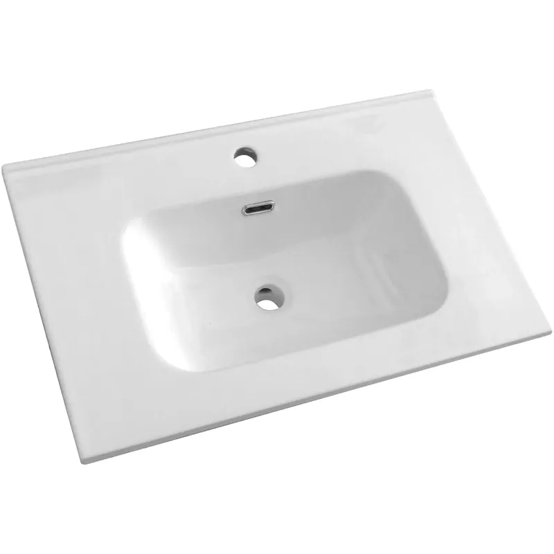 Goedkoop Lavabo bianco in ceramica 75 cm