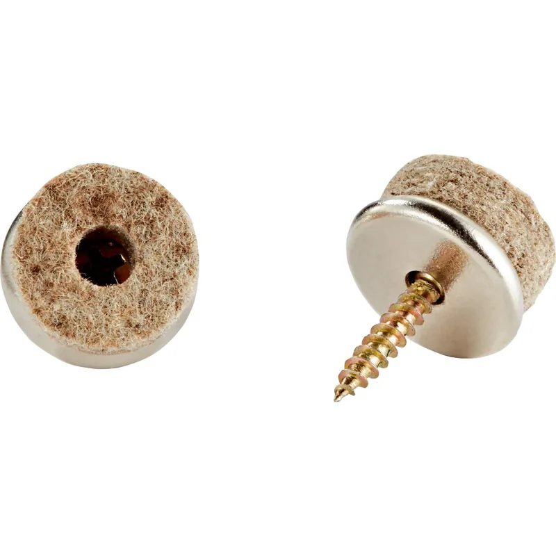 Feltrini per parquet con vite Ø 28 mm 16 pezzi Speciale Aanbieding
