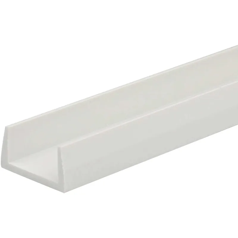 Korting Profilo U 2,6 m 21x20 mm in pvc bianco opaco