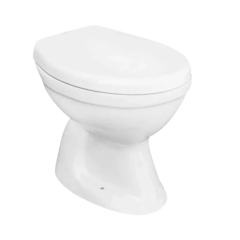 Betaalbaar Vaso Joke scarico a pavimento in ceramica smaltata bianca