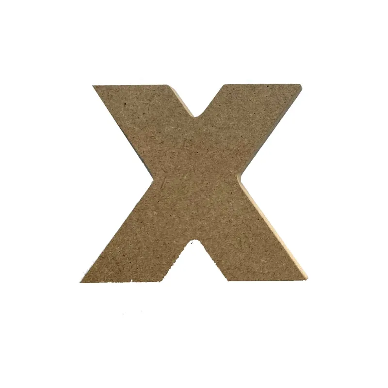 Merkproduct Lettera X h12 cm in MDF