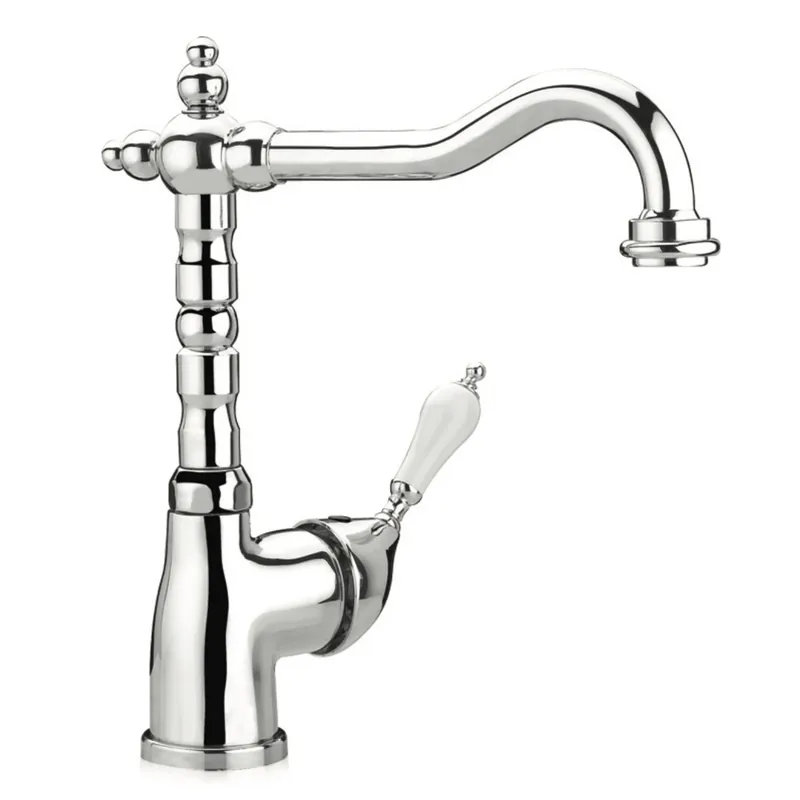 Rubinetto cucina monocomando Dell leva laterale cromo Nieuw