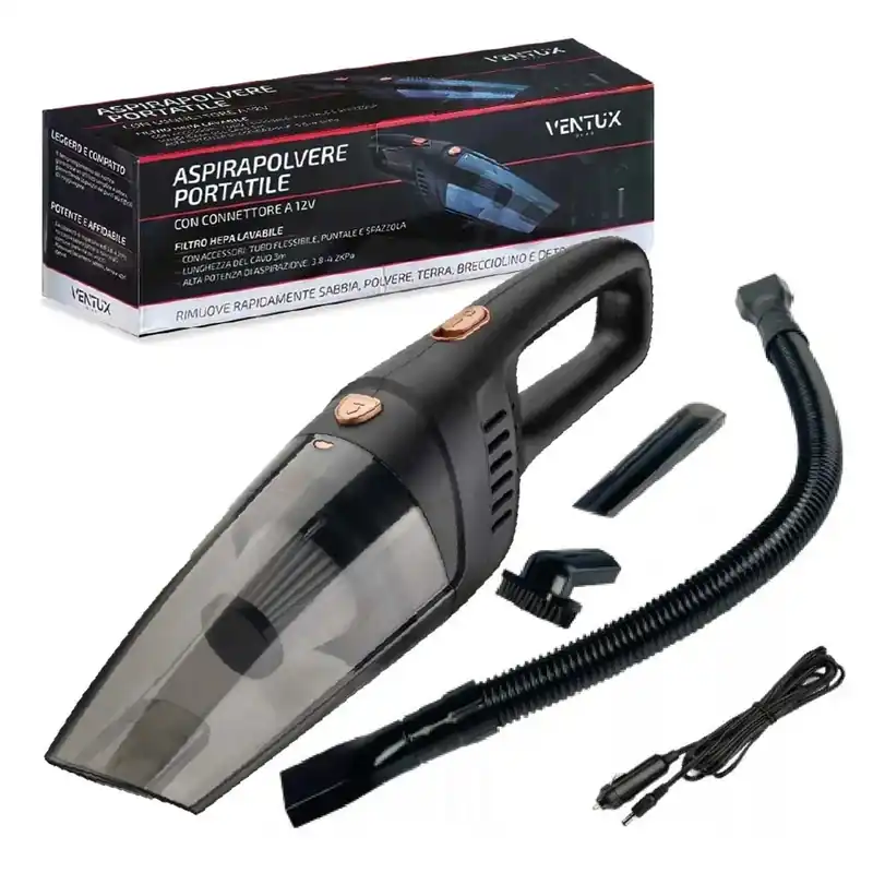 Aanbieding Aspirapolvere Portatile per auto con filtro HEPA VENTUX GEAR