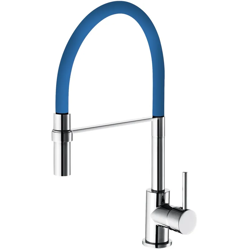 Rubinetto cucina monocomando Winter canna alta blu Veilige Betaling