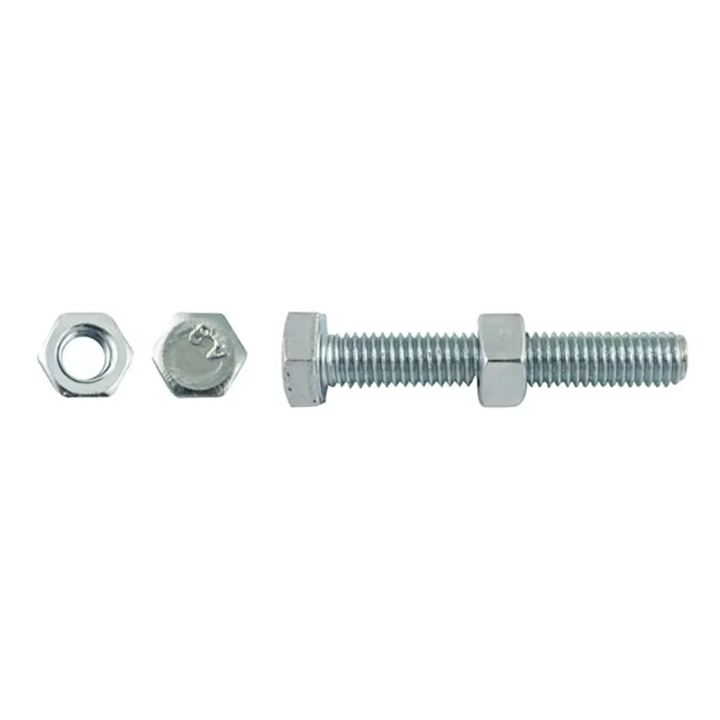 Viti di ferro a testa esagonale con dado 6x80 mm 50 pz Seizoensaanbieding