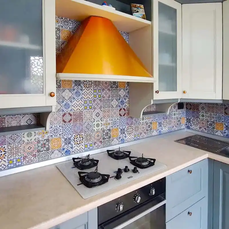 Paraschizzi Autoadesivo ignifugo Azulejos 260x60 cm Seizoensaanbieding
