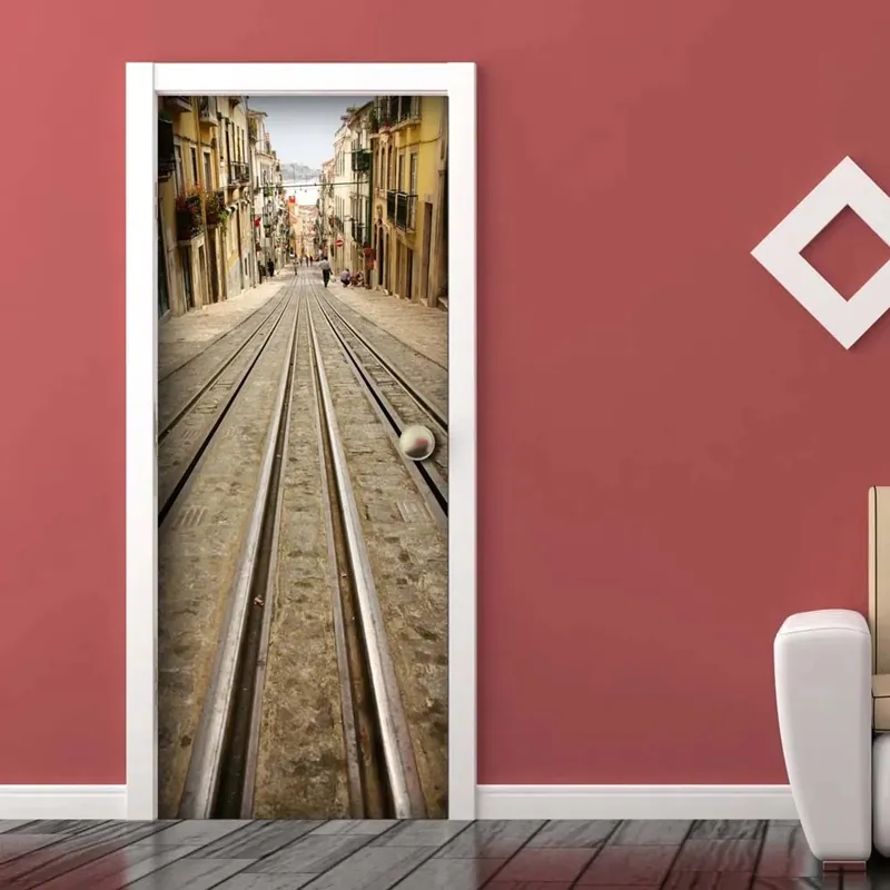 Decorazione Autoadesiva per porta Lisbon 210x83 cm Hete Deal